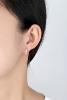 Fashion Plum Blossom Zircon Earrings main image 5
