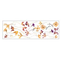 New Literary Watercolor Flowers Wall Stickers sku image 1