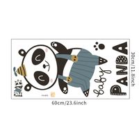 Cartoon Panda Wandaufkleber sku image 1