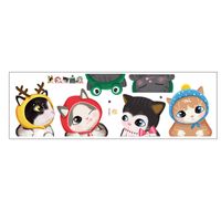 New Cartoon Cute Pet Kitten Wall Stickers sku image 1
