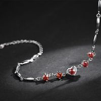 Fashion Heart-shaped Zircon Bracelet sku image 1