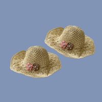 Summer New Style Two-flower Straw Hat main image 3