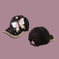 Korean Fashion Sequined Butterfly Baseball Cap main image 5