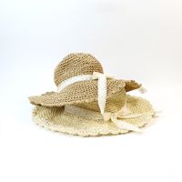 Outdoor Sun Protection Lace Straw Hat main image 2