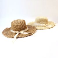 Outdoor Sun Protection Lace Straw Hat main image 4