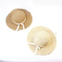 Outdoor Sun Protection Lace Straw Hat main image 5