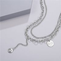 Smiling Face Multi-layer Hip-hop Necklace main image 4