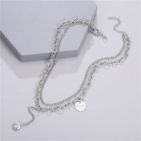 Smiling Face Multi-layer Hip-hop Necklace main image 5