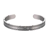 Titanium Steel Simple Open Bracelet main image 2