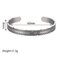 Titanium Steel Simple Open Bracelet main image 3