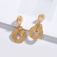 Simple Exaggerated Circle Earrings main image 1