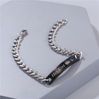 Queen Exquisite Zircon Titanium Steel Bracelet sku image 2
