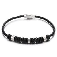 Stainless Steel Braided Magnetic Buckle Bracelet sku image 1