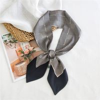 Women's Simple Style Commute Color Block Polyester Printing Silk Scarf sku image 1