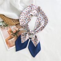 Women's Simple Style Commute Color Block Polyester Printing Silk Scarf sku image 9
