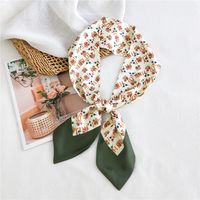 Women's Simple Style Commute Color Block Polyester Printing Silk Scarf sku image 11
