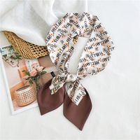 Women's Simple Style Commute Color Block Polyester Printing Silk Scarf sku image 13