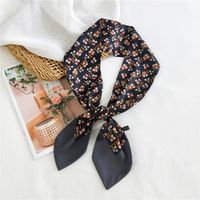 Women's Simple Style Commute Color Block Polyester Printing Silk Scarf sku image 14