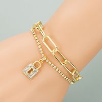 Korean Fashion New Love Lock Chain Bracelet main image 1