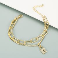 Korean Fashion New Love Lock Chain Bracelet main image 3