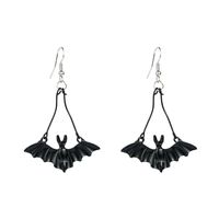 Retro Alloy Paint Bat Earrings main image 6