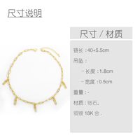 New Fashion Copper Paper Clip Necklace main image 5