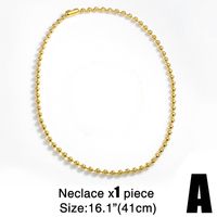 New Fashion Round Bead Necklace main image 5