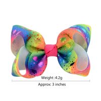 Gradient Rainbow Bow Hairpin Set main image 3