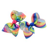 Gradient Rainbow Bow Hairpin Set main image 4