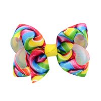 Gradient Rainbow Bow Hairpin Set main image 5