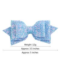 Fashion Gradient Sequins Bow Hairpin Set main image 4