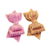 Fashion Gradient Sequins Bow Hairpin Set main image 5