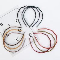 Einfaches Farbiges Acrylwellen-haarband-set main image 5