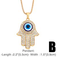 Mode-legierung Türkei Blue Eyes Diamond Halskette sku image 2