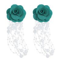 Exquisite Rose Pearl Earrings sku image 1