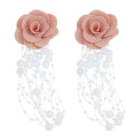 Boucles D&#39;oreilles De Perles Roses Exquises sku image 3