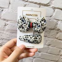European And American New Korean Style New Classic Barrettes Plaid Bow Bb Clip Outing Temperament Hair Accessories For Fair Lady Wholesale sku image 3