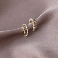 Fashion Diamond Pearl Ear Clip main image 4