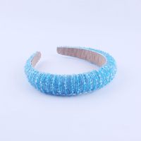 New Fashion Korean Sponge Crystal Rice Beads Hair Band sku image 5