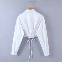 Wholesale White Strap Short Shirt main image 3