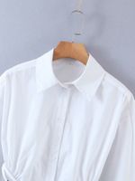 Wholesale White Strap Short Shirt main image 4