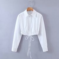 Wholesale White Strap Short Shirt sku image 1