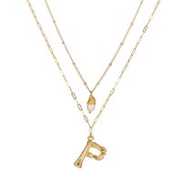 Collier Pendentif Lettre P Anglaise De Mode De Vente Chaude main image 2