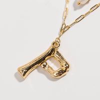 Hot-selling Fashion English Letter P Pendant Necklace main image 4