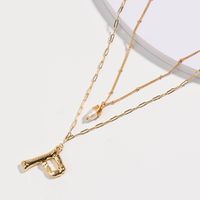 Hot-selling Fashion English Letter P Pendant Necklace main image 6