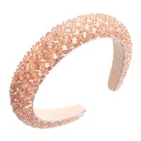 Fashion Baroque Transparent Crystal Handmade Wide-brimmed Headband main image 6