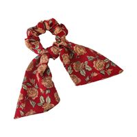 Sweet Floral Simple Bow Knot Hair Scrunchies main image 6