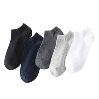 Sweat-absorbent Breathable Cotton Men's Boat Socks Wholesale main image 6