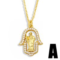 Collier Hiphop En Cuivre Micro-incrusté De Zirconium sku image 1