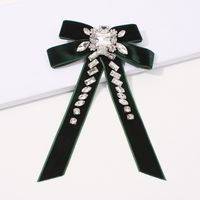 Fashion Velvet Wild Bow Diamond Hairpin sku image 2